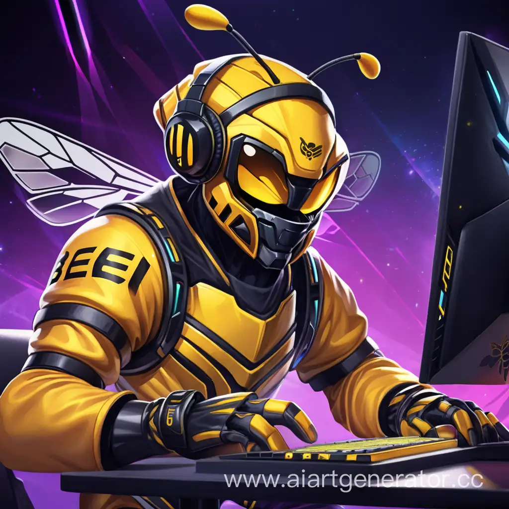 Bee-Esports-Player-Elite-Gaming-Competitor-in-Action
