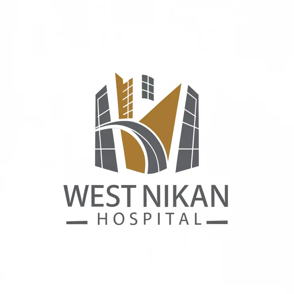 a logo design,with the text "West nikan hospital", main symbol:Hospital,Moderate,be used in الفعاليات industry,clear background