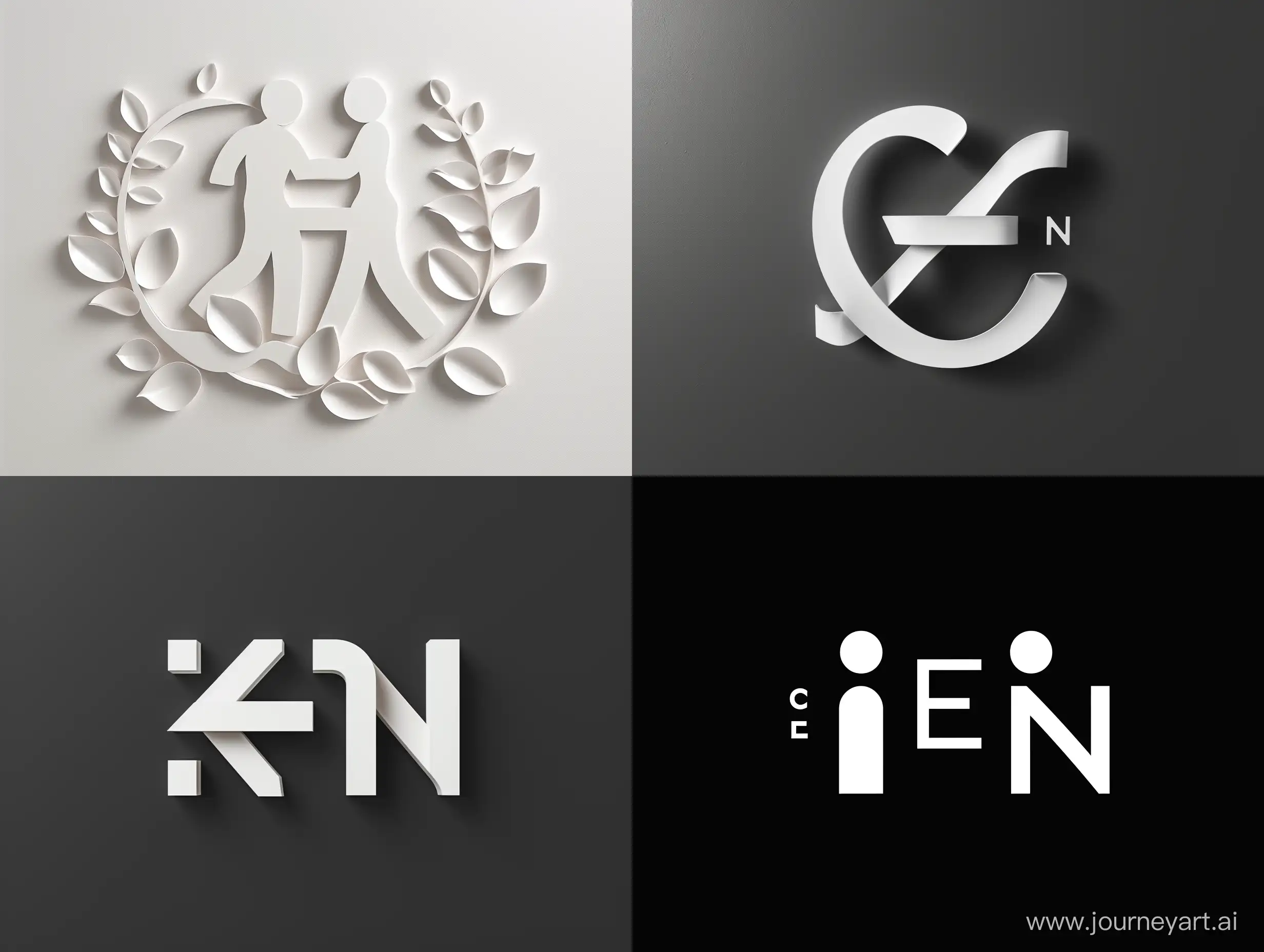 Elegant-White-Logo-Design-with-Letter-E-and-N