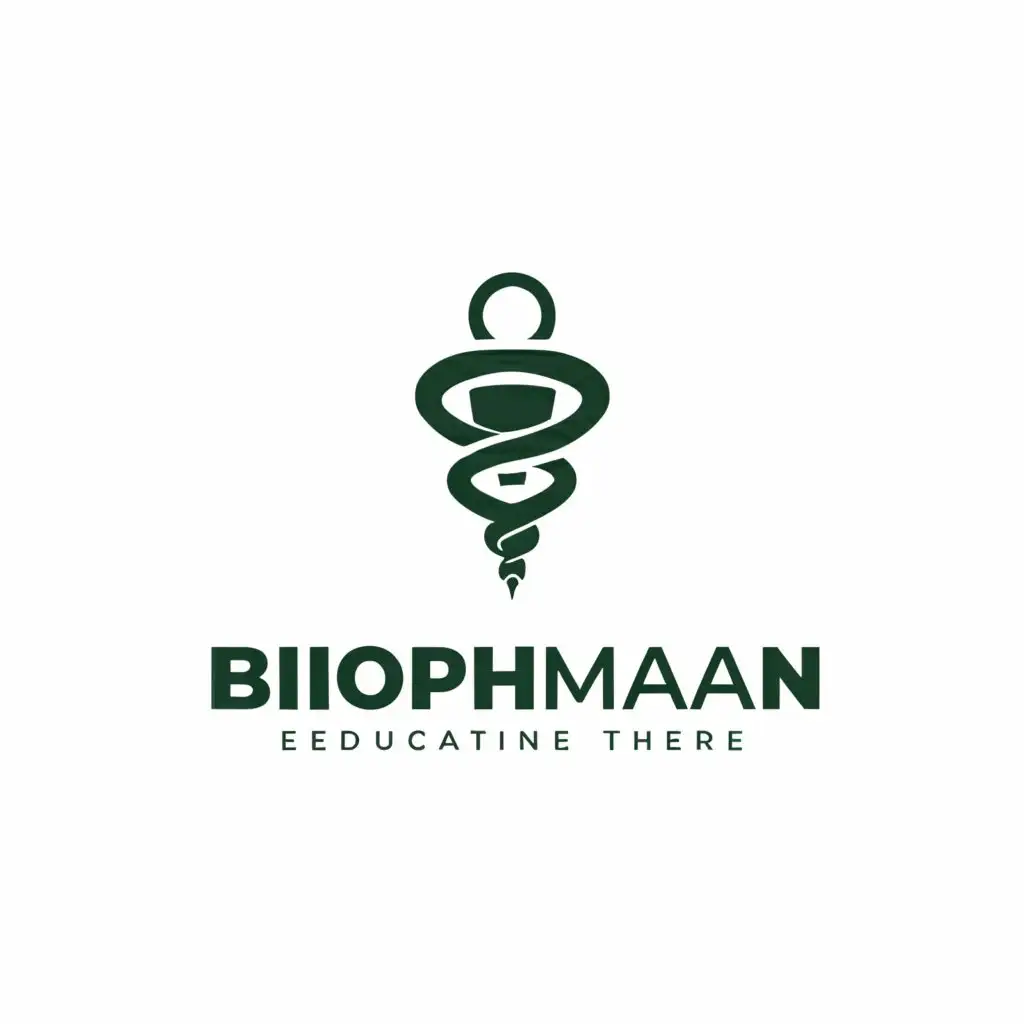 a logo design,with the text "BIOPHYMAN", main symbol:Doctor,Moderate,be used in Education industry,clear background