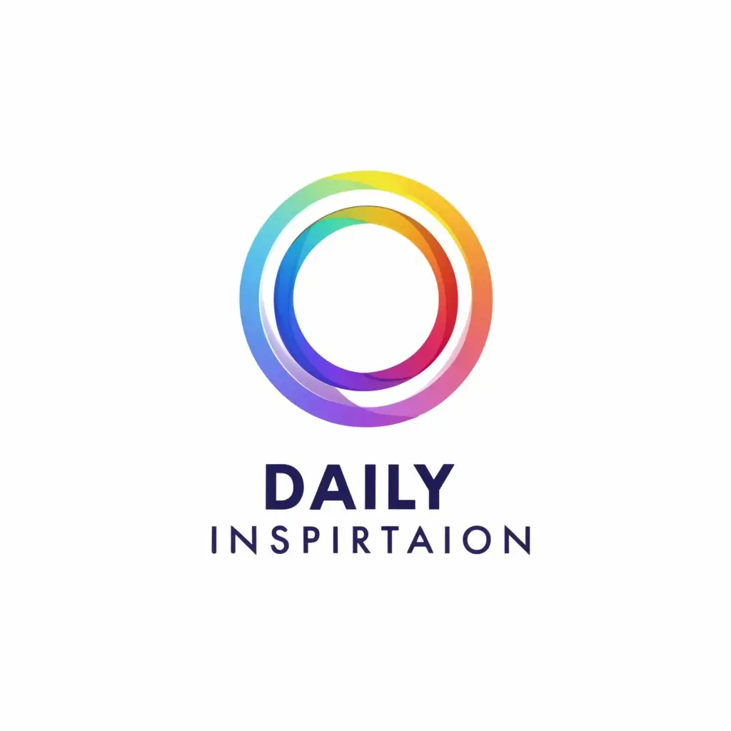 a logo design,with the text "Daily Inspiration", main symbol:Circle,Moderate,be used in Education industry,clear background