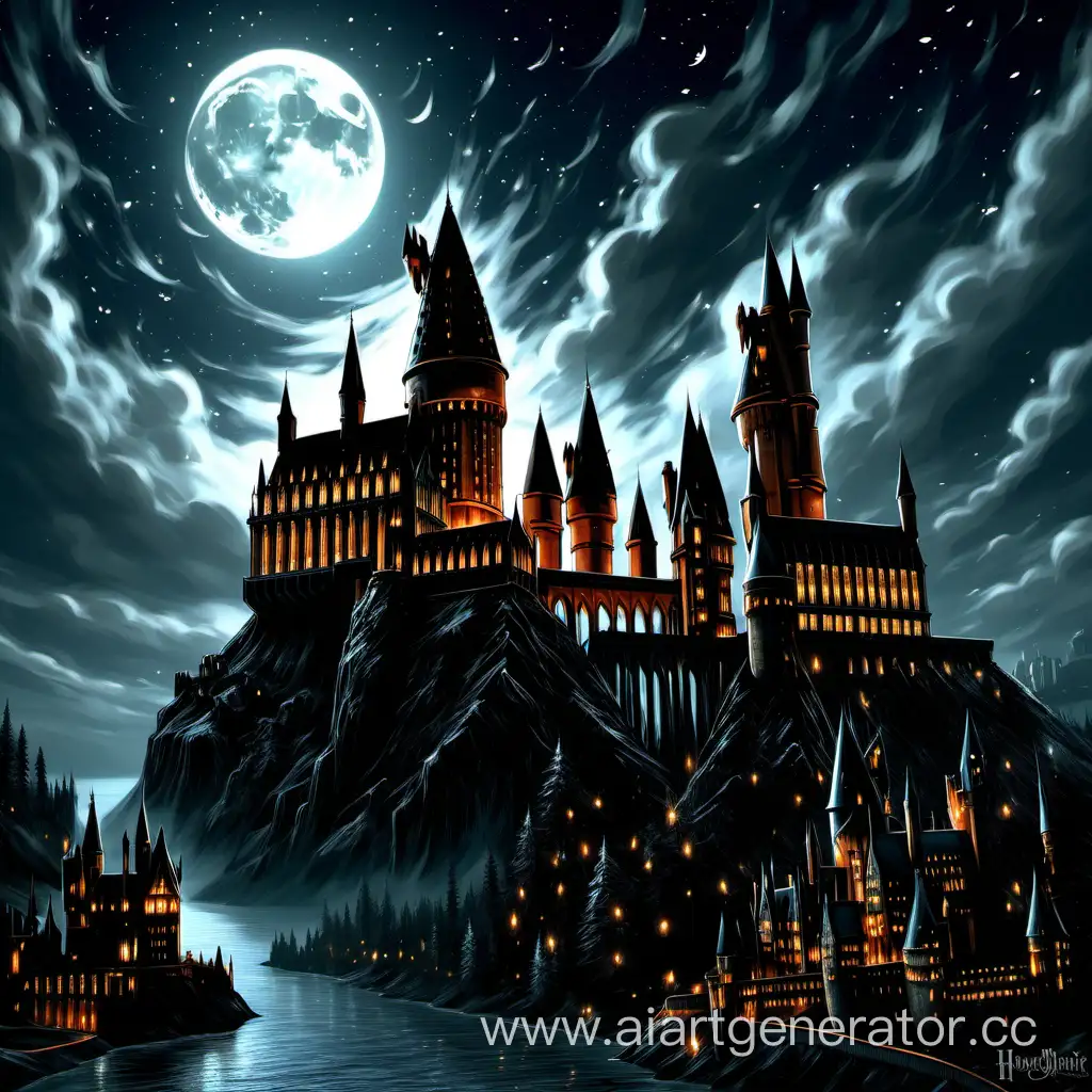 Enchanting-Moonlit-Night-at-Hogwarts-Castle