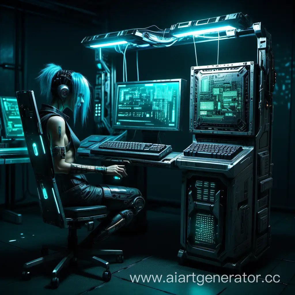 Futuristic-Cyberpunk-Computer-Technology