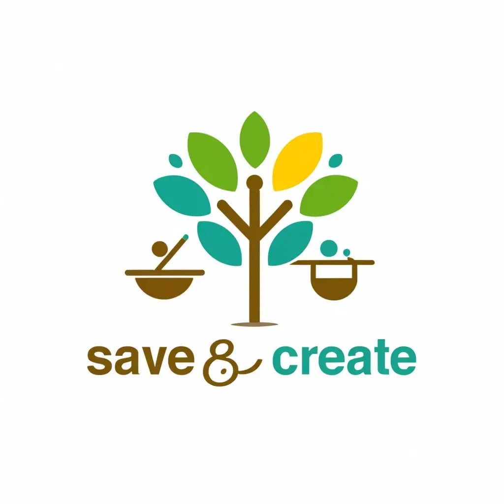 a logo design,with the text "Save and Create", main symbol:Family, Life, future,Moderate,be used in Nonprofit industry,clear background
