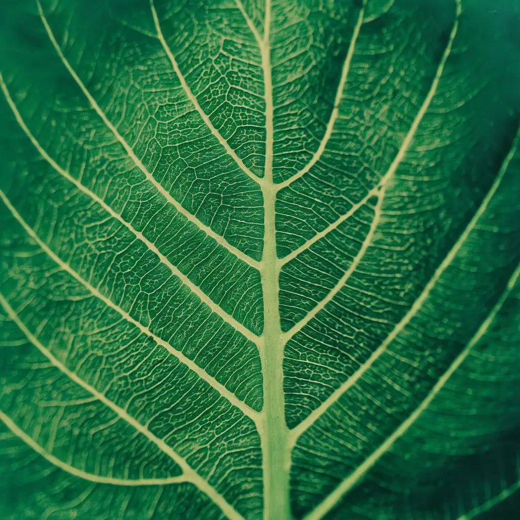 Leaves with conspicuous veins