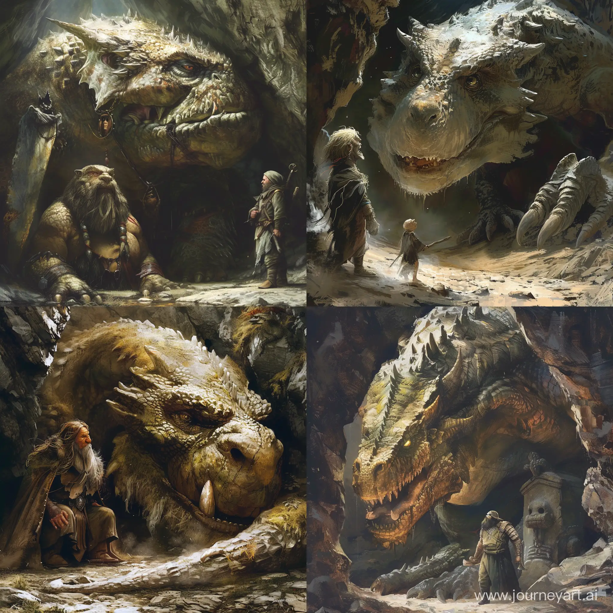 Stone-Dragon-Guardian-Protecting-Cave-Troll