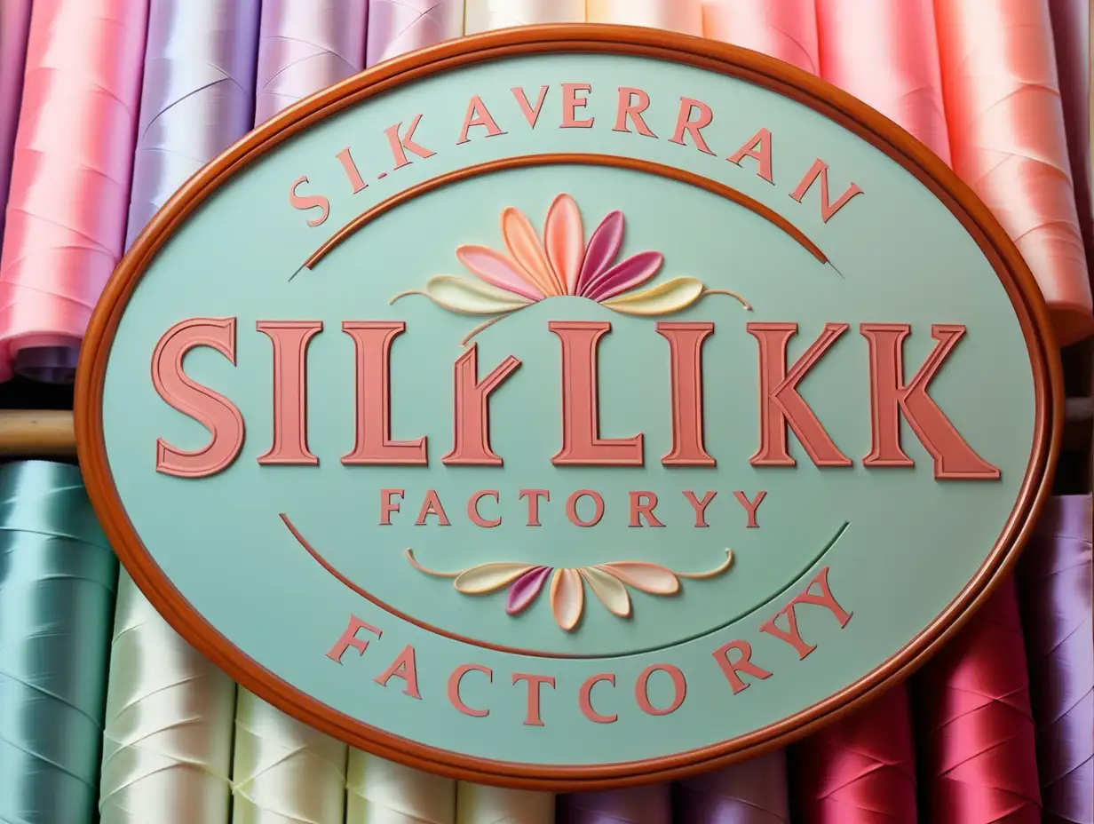 Silk Factory Yerevan logo in pastel colours 