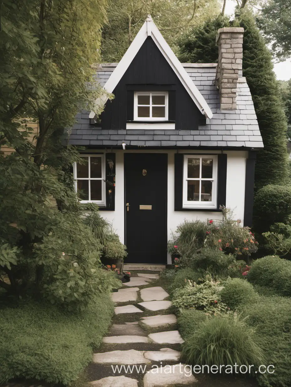 Quaint-Small-Cottage-Exterior-with-Blooming-Garden