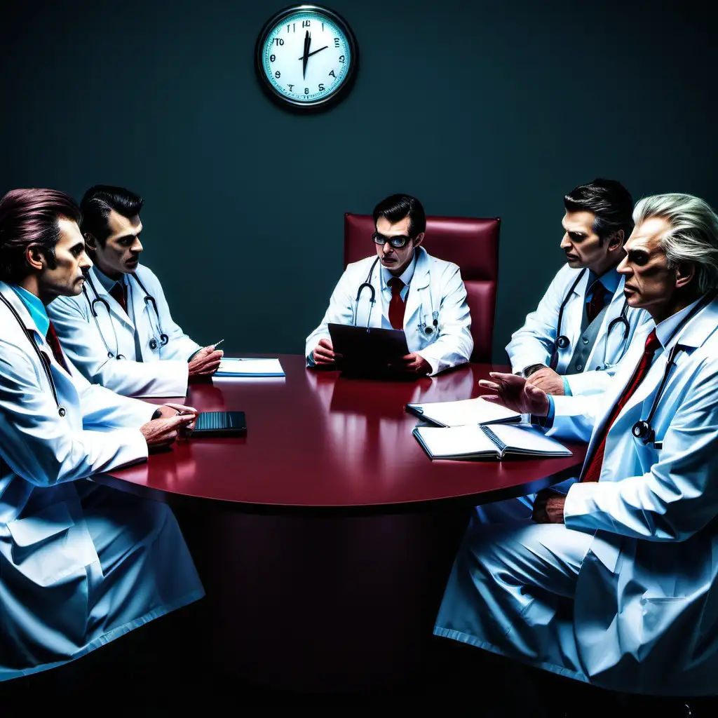 Evil doctors having a meeting