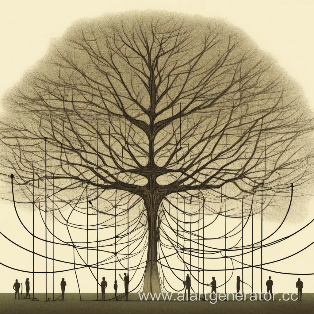 сеть общения деревьев