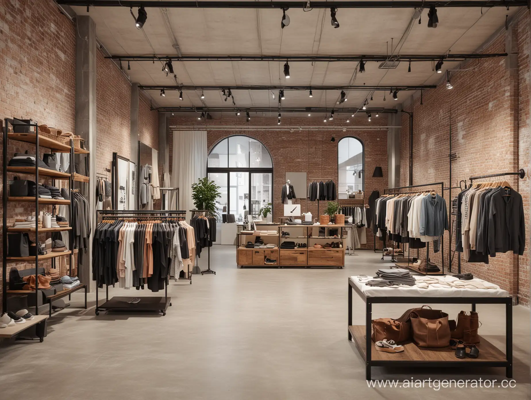 Chic-Urban-Loft-Clothing-Store-Interior-Design