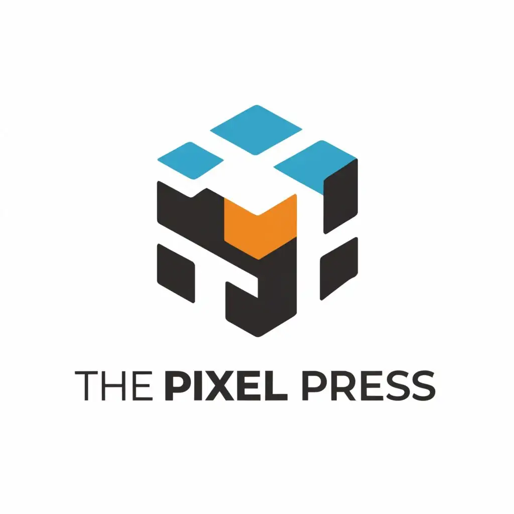 a logo design,with the text "the pixel press", main symbol:pixel,Moderate,clear background