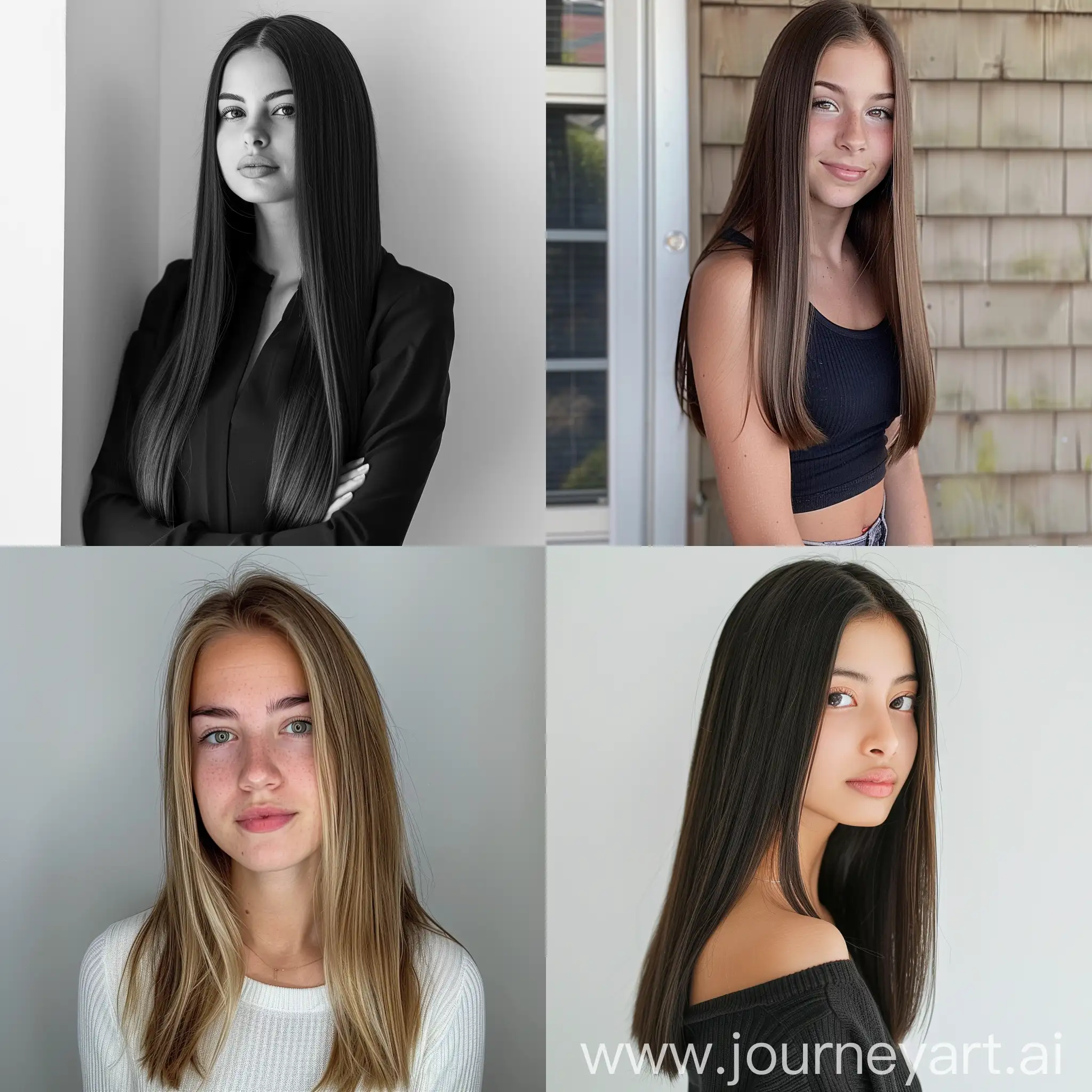 Young-Woman-with-Straight-Hair-in-FullLength-Portrait