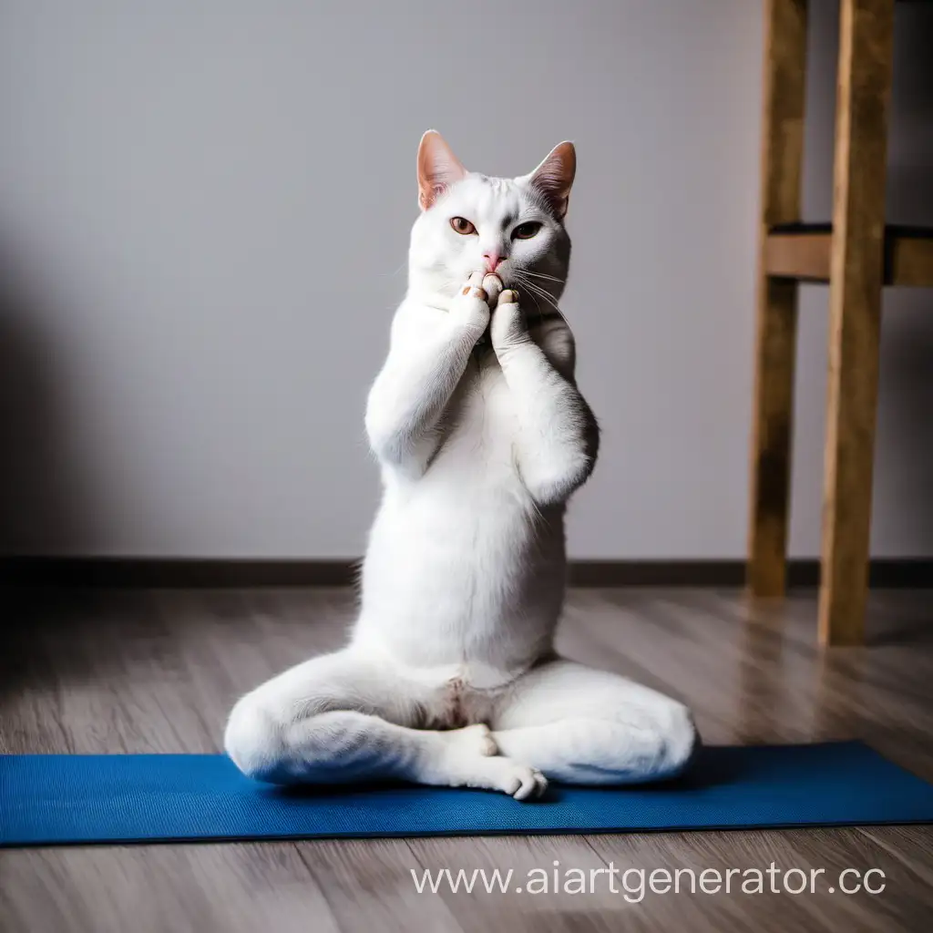 Graceful-Cat-Practicing-Yoga-Poses