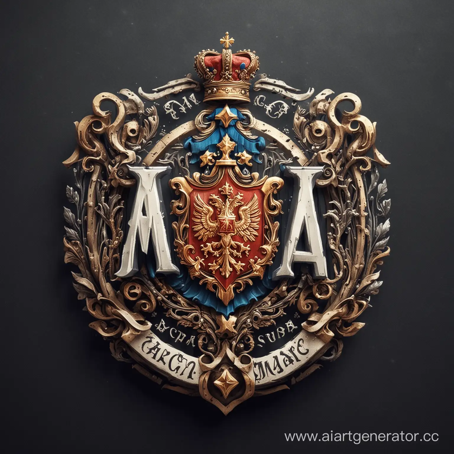 Union-of-Magicians-of-Russia-Logo-Mystical-Coat-of-Arms-with-Magical-Attributes