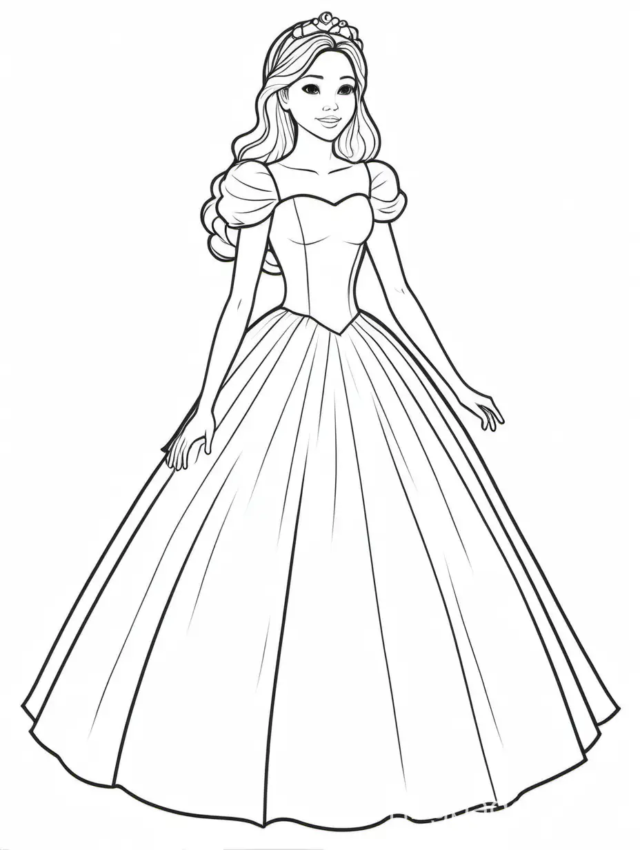 Quince-Dress-Shop-Coloring-Page-Simplicity-and-Ample-White-Space