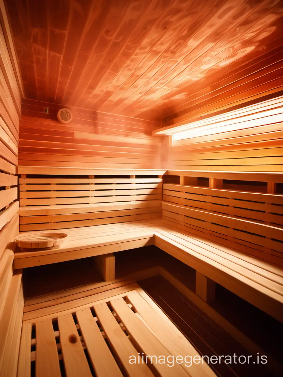 Sauna picture vapor inside