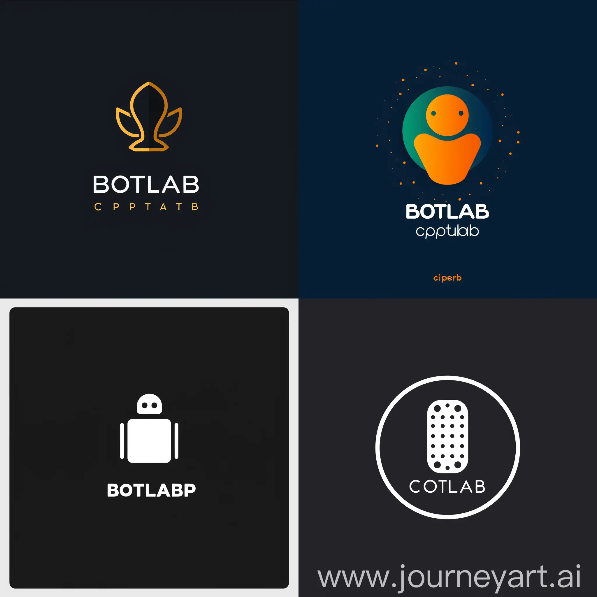 create logo for captcha. Slogan "BotLab". Logo must be minimalistic design