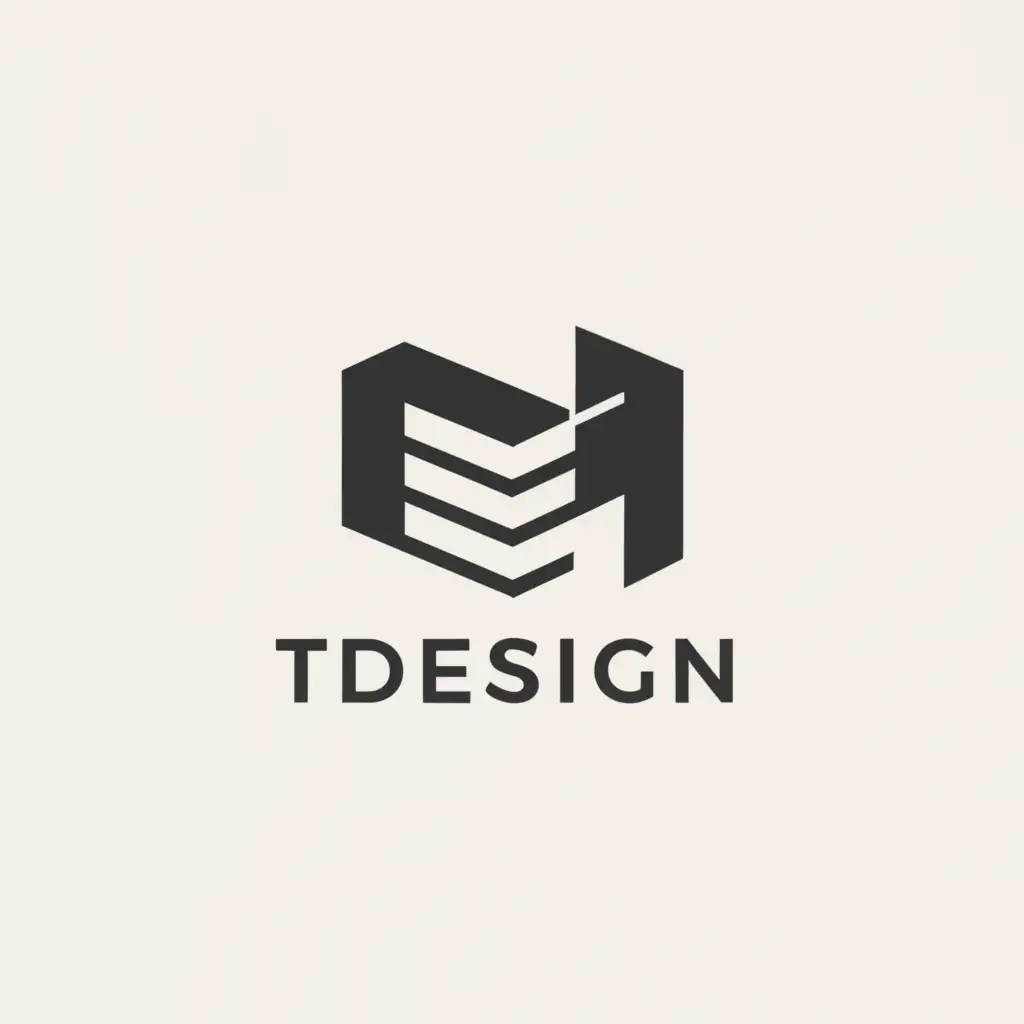a logo design,with the text "TDesign", main symbol:Print on demand,Minimalistic,clear background