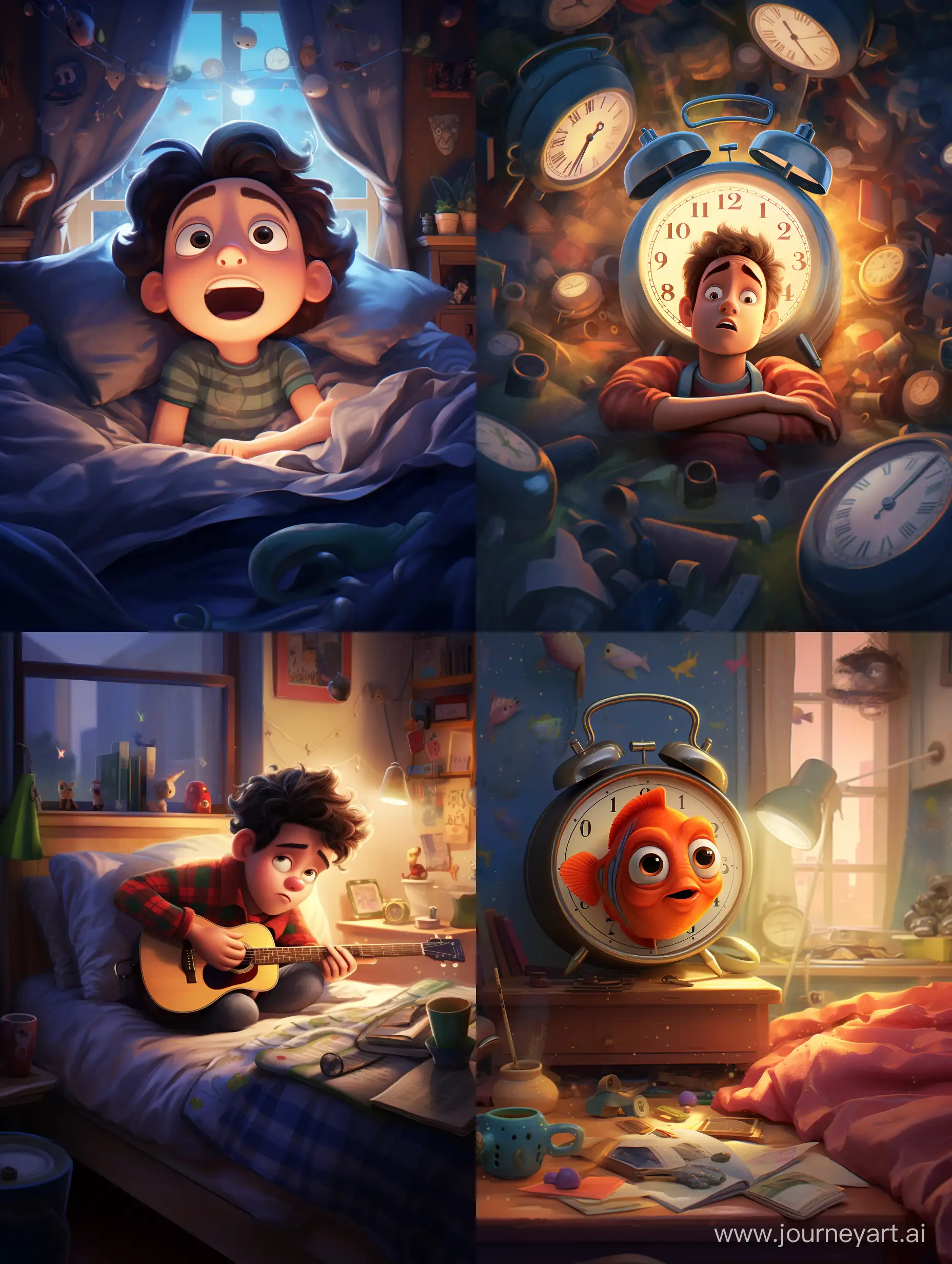 Wake up! Pixar Style