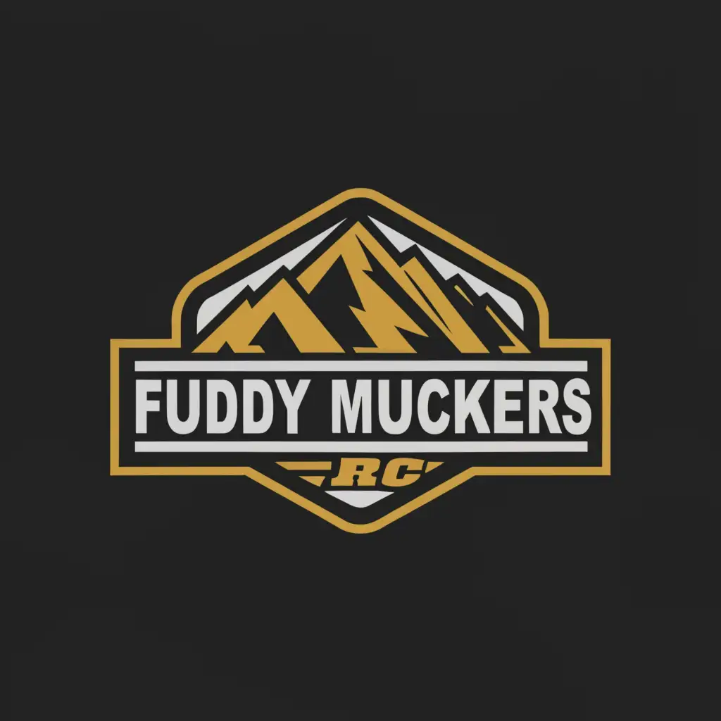 LOGO-Design-for-Fuddy-Muckers-RC-Minimalistic-Mountain-Peaks-OffRoad-Jeep-Emblem