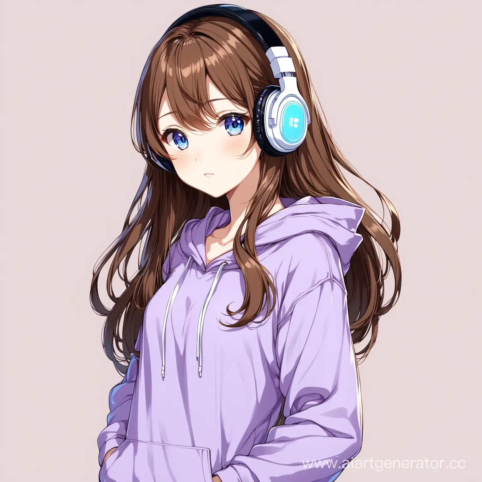 Anime-Girl-in-Lavender-Hoodie-Gaming-with-Feminine-Headphones