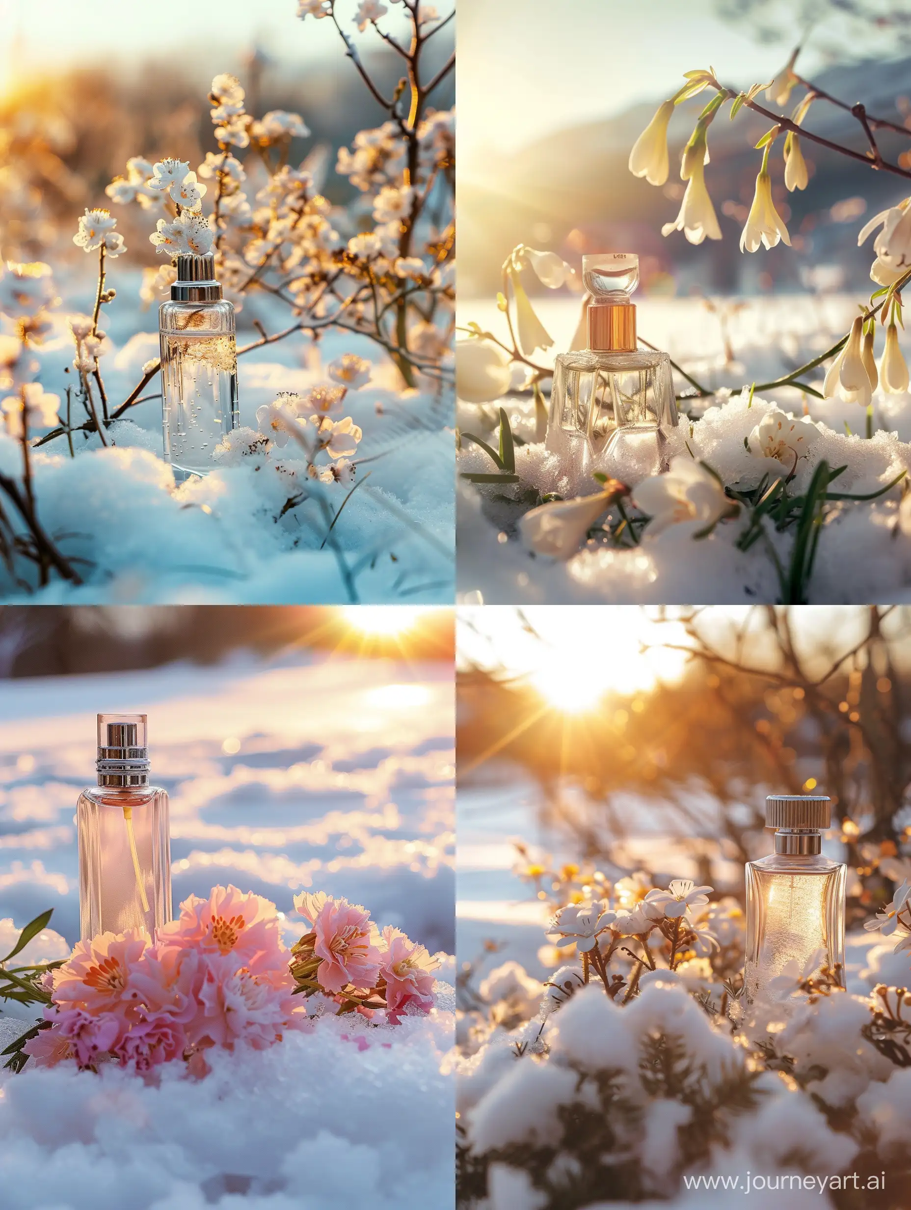 Springtime-Fragrances-A-Bouquet-of-Perfumes-and-Flowers-under-the-Early-Sun