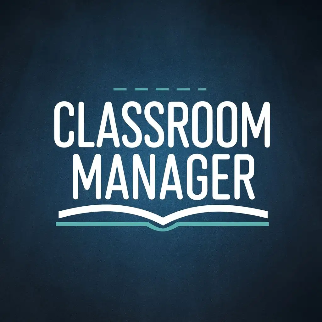 logo, Book, with the text "Classroom Manager", typography, be used in Education industry
