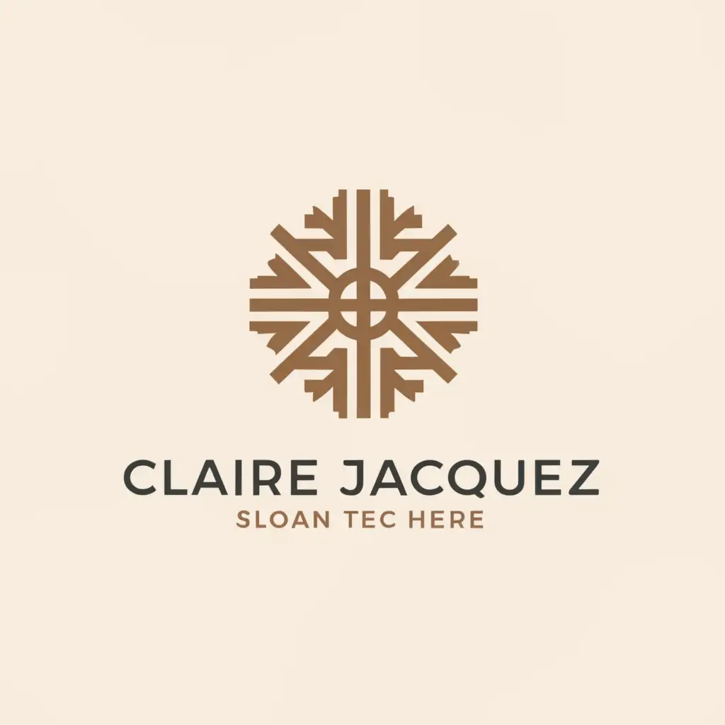 a logo design,with the text "Claire Jacquez", main symbol:Santa Fe,Moderate,be used in Retail industry,clear background