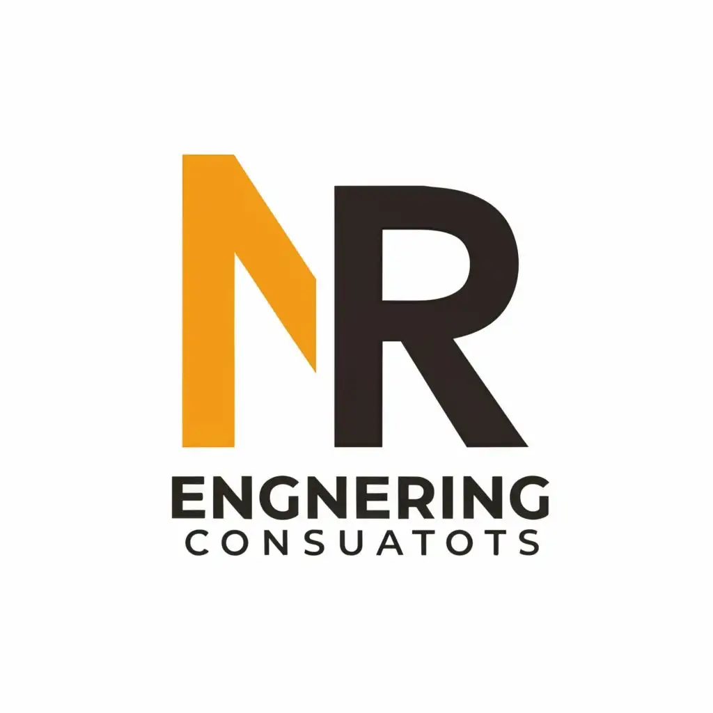 logo, NR, with the text "nr engineering consultants", typography, be used in Construction industry