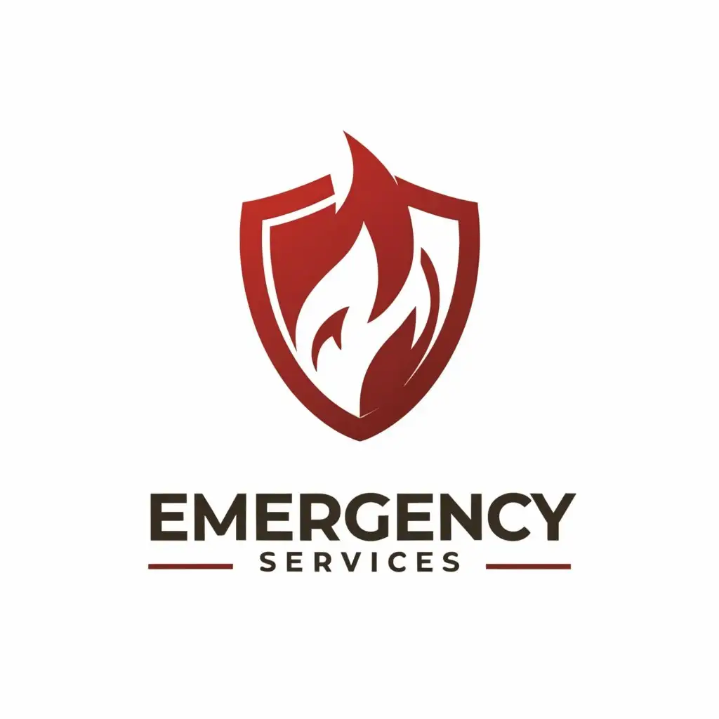 a logo design,with the text "Emergency Services", main symbol:Emergency Services,Moderate,clear background
