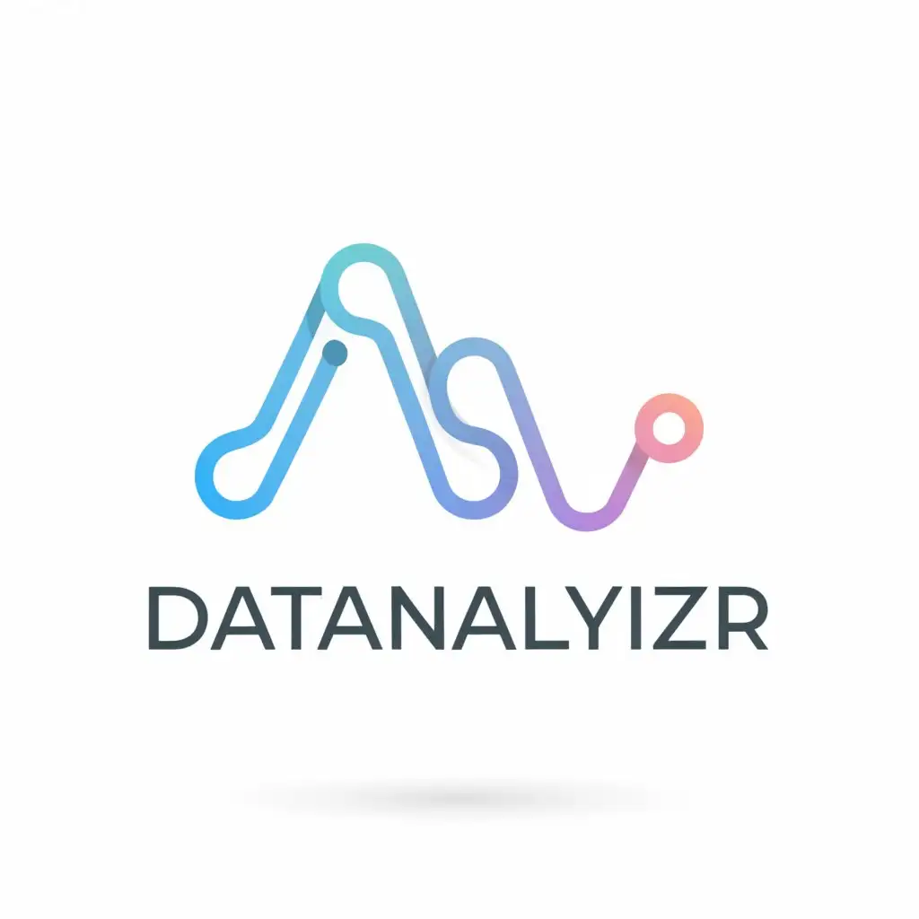 a logo design,with the text "DataAnalyzer", main symbol:Data analysis,Moderate,be used in Internet industry,clear background