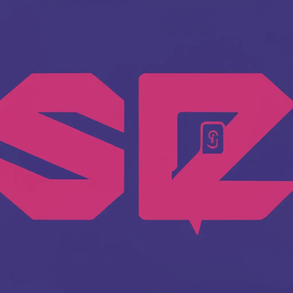 logo, A angled cube with a rotation symbol in the bottom right of the cube, with the text "Sbz", typography, be used in Internet industry