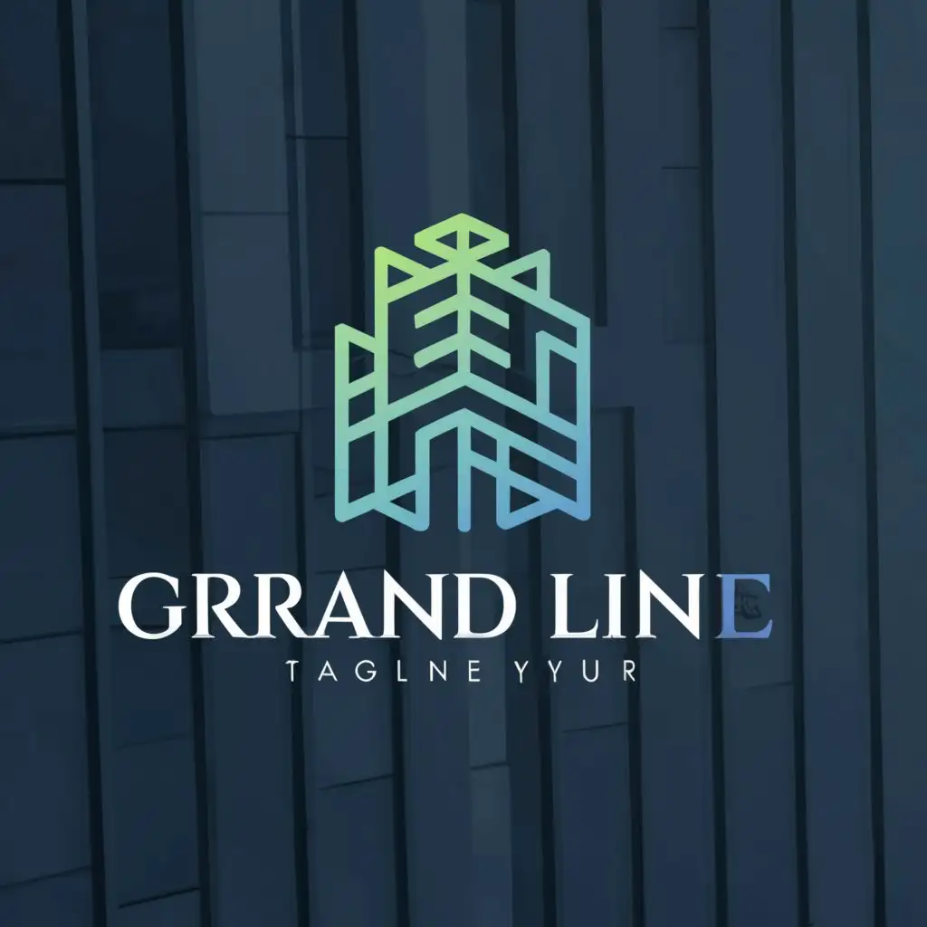 a logo design,with the text "Grand Line", main symbol:Architecture,Moderate,be used in Real Estate industry,clear background