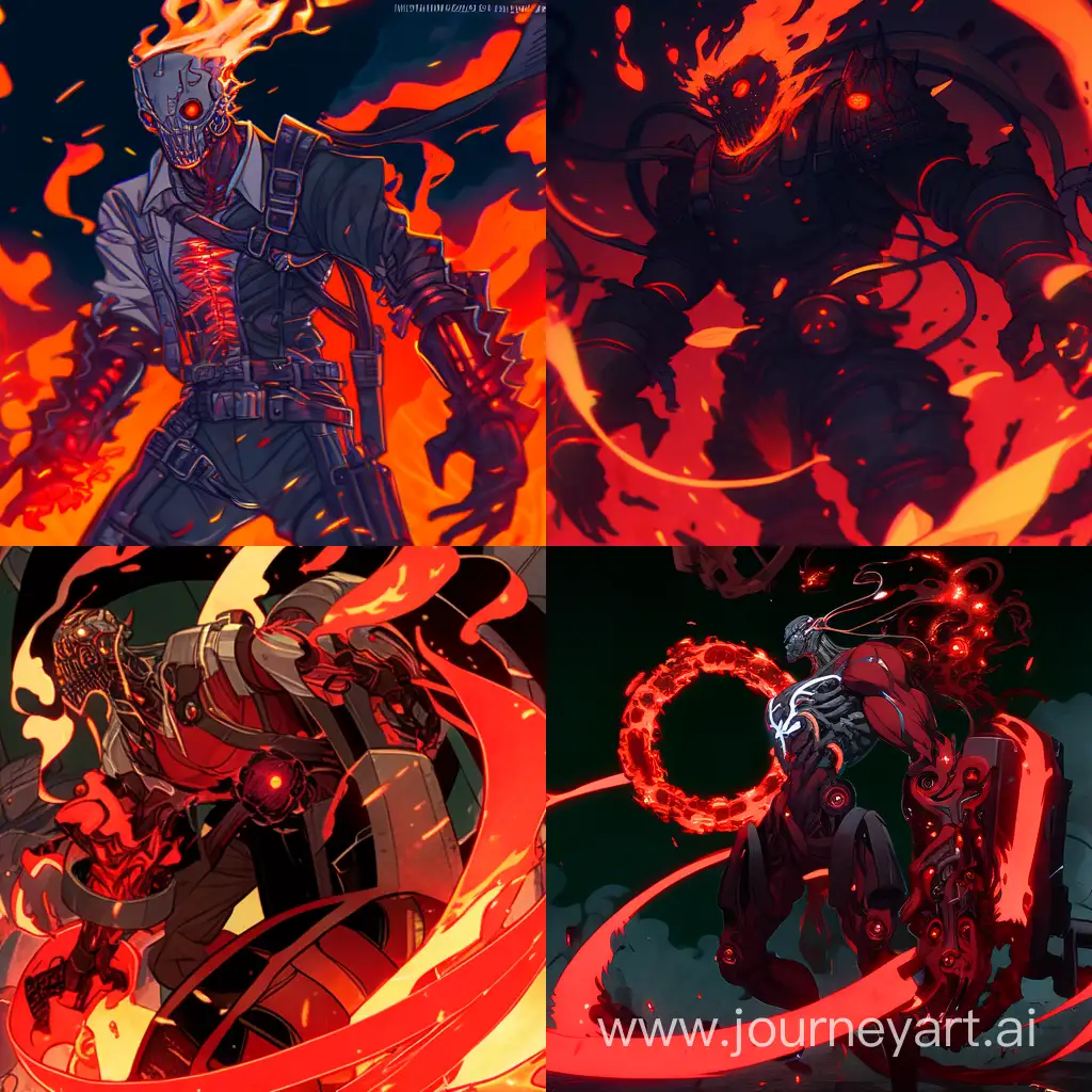 Mechanical-Man-Engulfed-in-Crimson-Flames