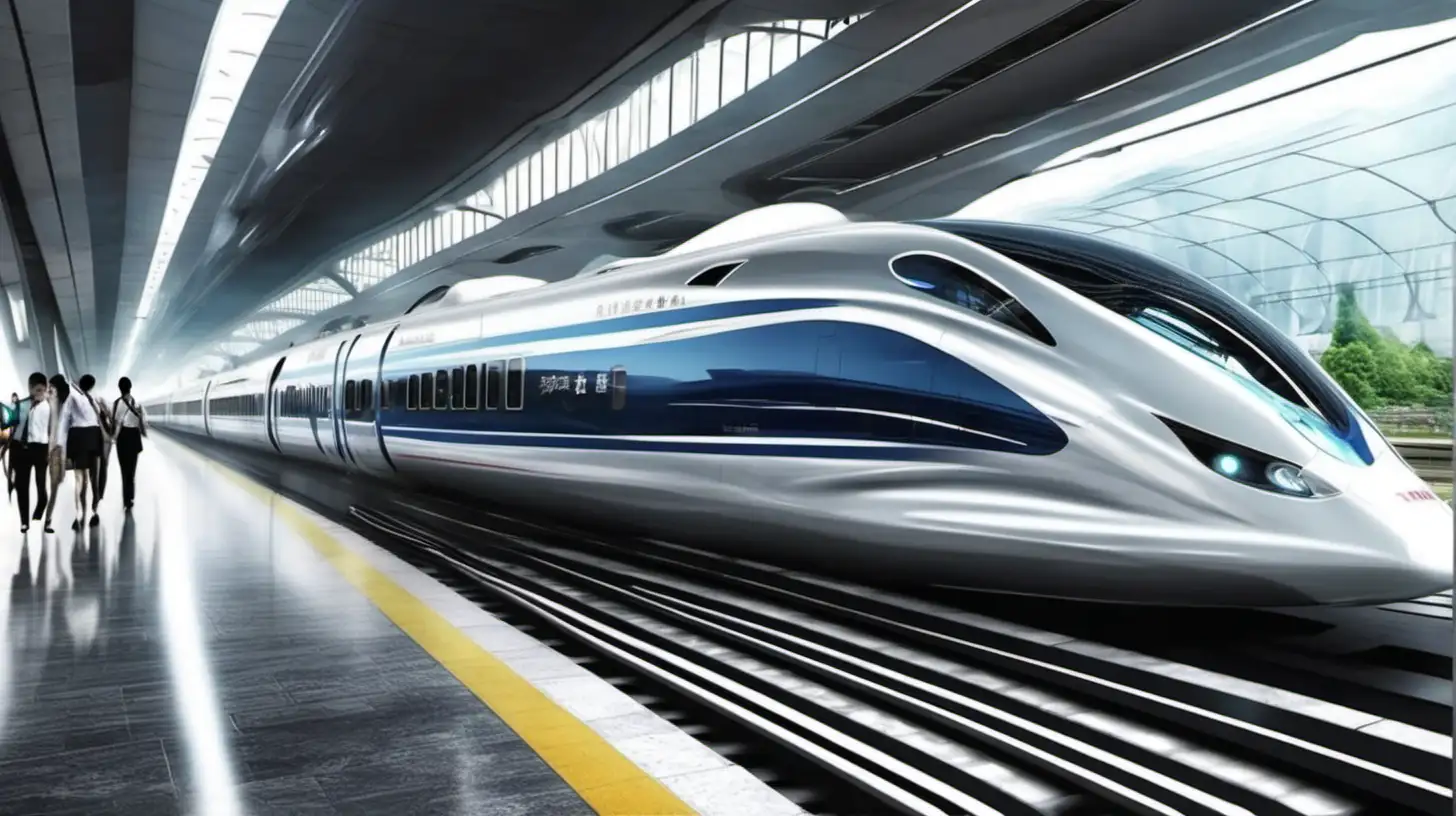 Futuristic HighSpeed Trains Racing Across Chinas CuttingEdge Railways