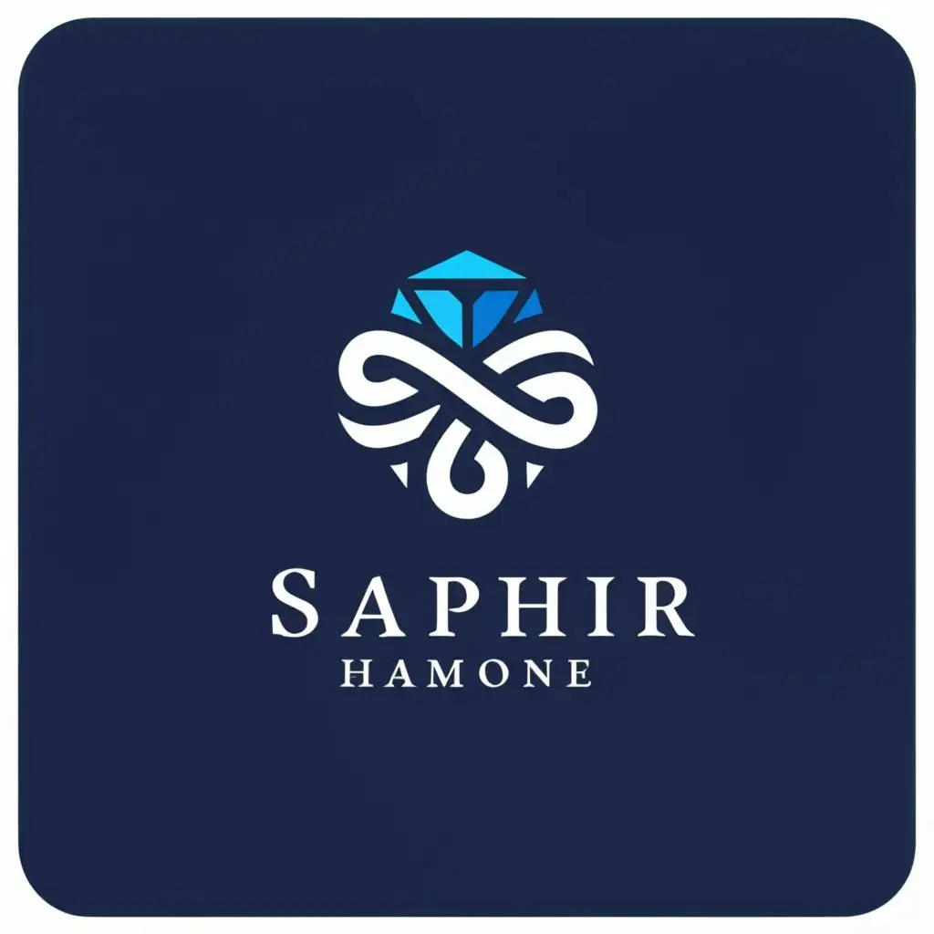 a logo design,with the text "SAPHIR HARMONIE", main symbol:sapphire harmony,Moderate,be used in Internet industry,clear background