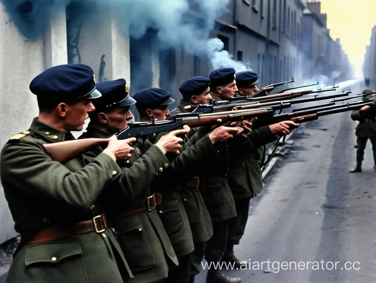 IRA-Soldiers-Aiming-Rifles-on-Smoky-Street-1921