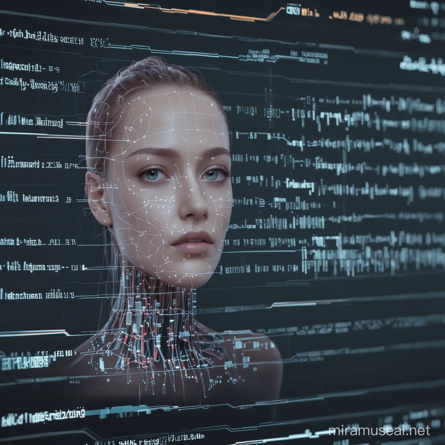 screen showing artificial intelligence data

