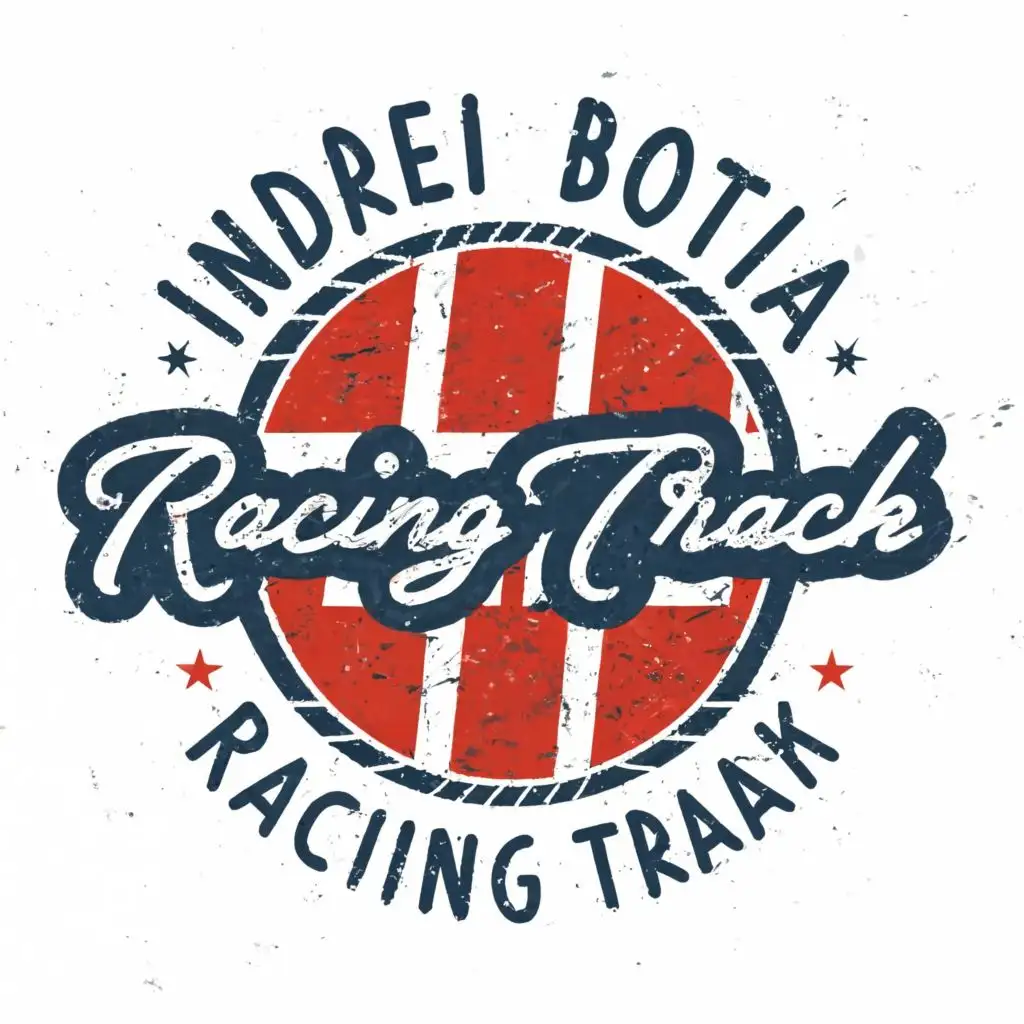logo, Andrei Bortica Racing Track., with the text "Andrei Bortica Racing Track.", typography, be used in Nonprofit industry