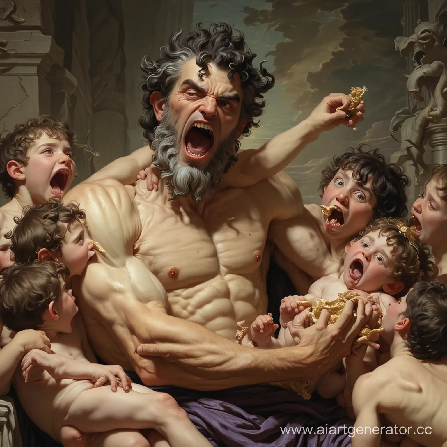 Mythological-Scene-Cronus-Protecting-the-Future-by-Devouring-His-Offspring