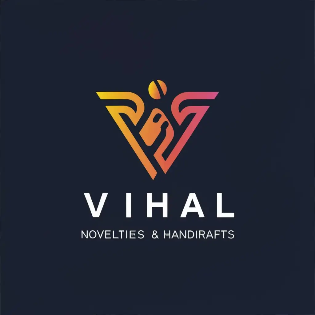 a logo design,with the text "Vihal Novelties and Handicrafts", main symbol:Vihal,Moderate,clear background