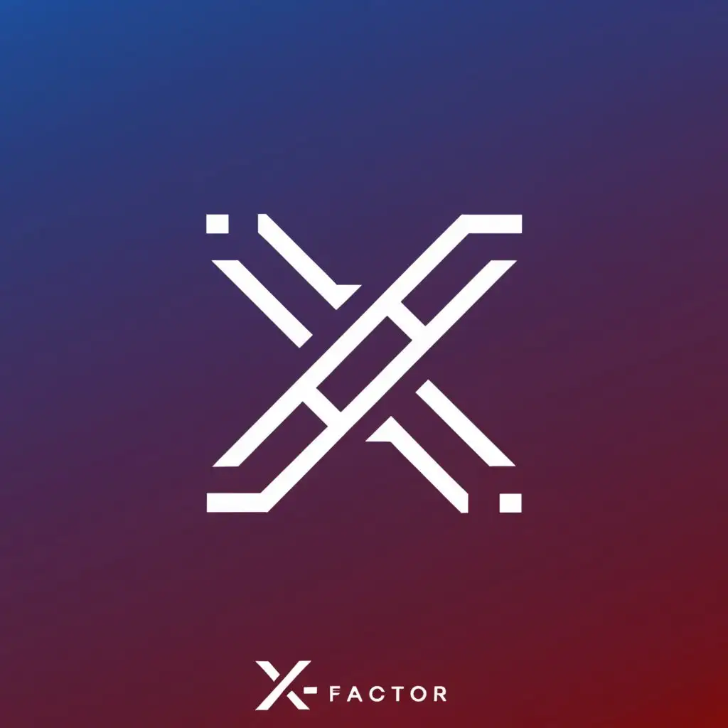 a logo design,with the text "X-Factor", main symbol:X-Factor,Minimalistic,be used in Sports Fitness industry,clear background