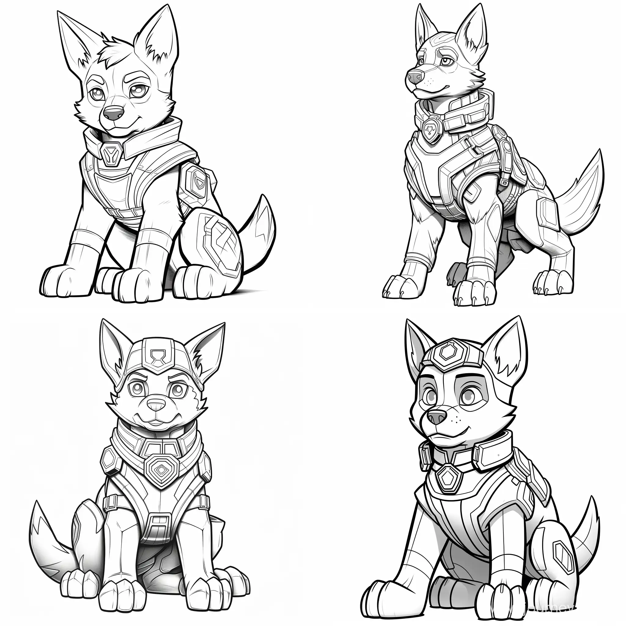 Superhero-Puppies-Coloring-Page-for-Marvel-Paw-Patrol-Fans