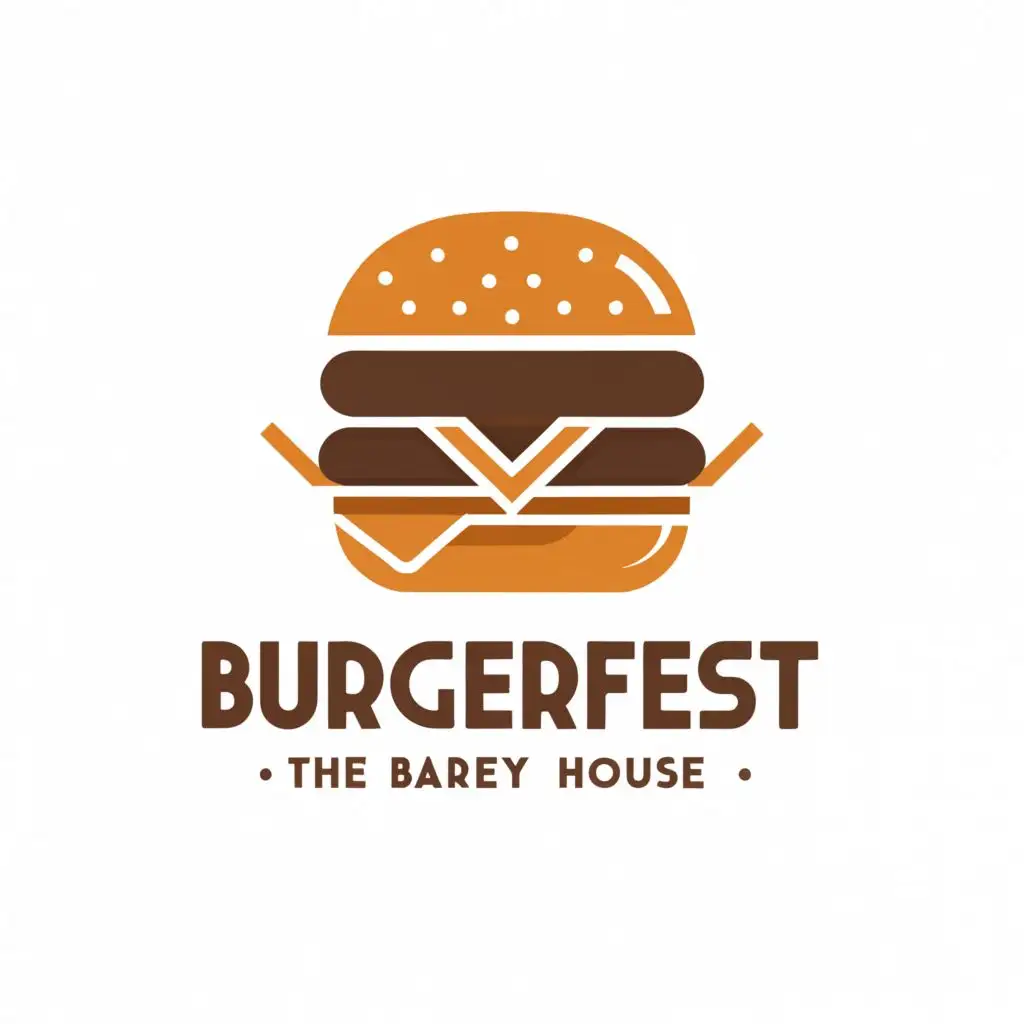 a logo design,with the text "Burgerfest - The Barley House", main symbol:burger,Minimalistic,be used in Restaurant industry,clear background