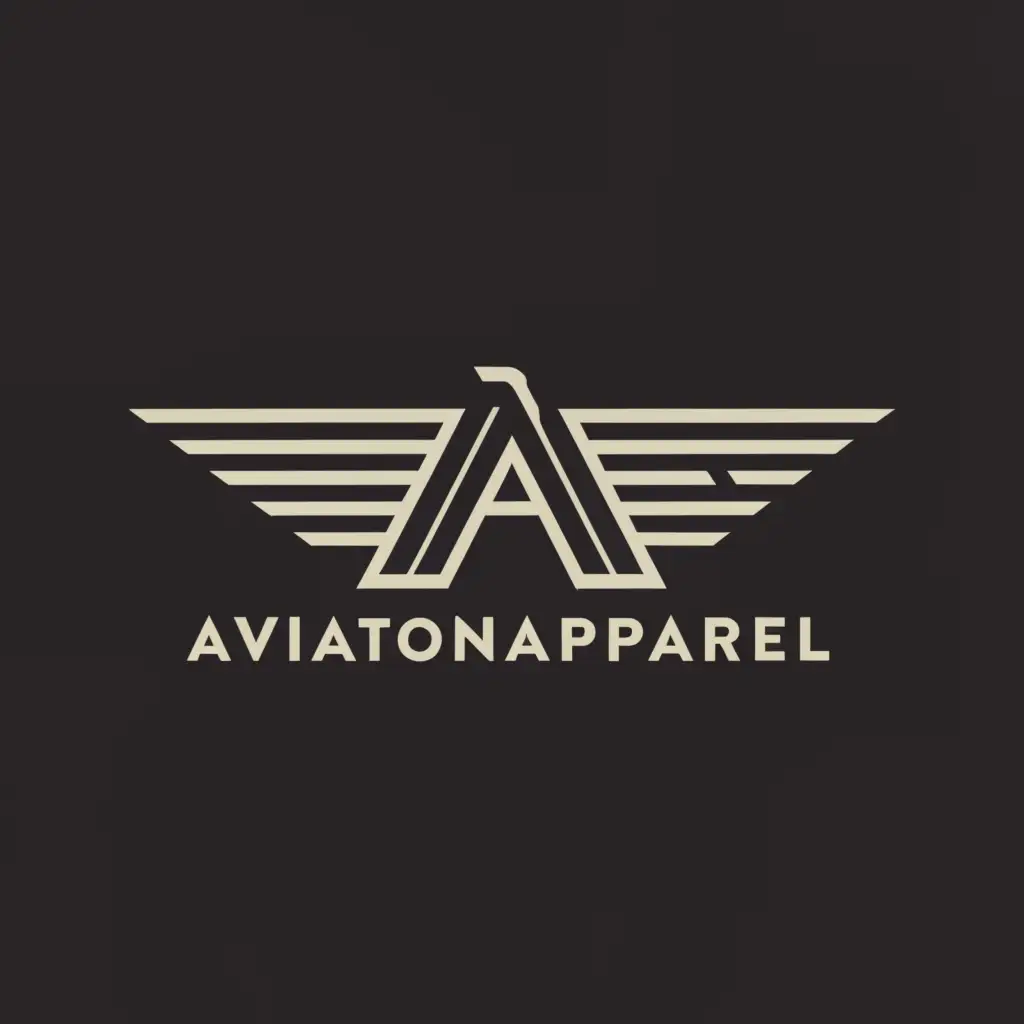a logo design,with the text "Aviation Apparel", main symbol:Plane,Moderate,be used in Travel industry,clear background