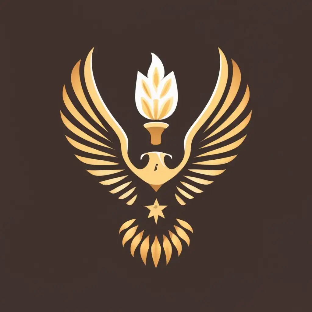 logo, Eagle, light, with the text "The way of", typography