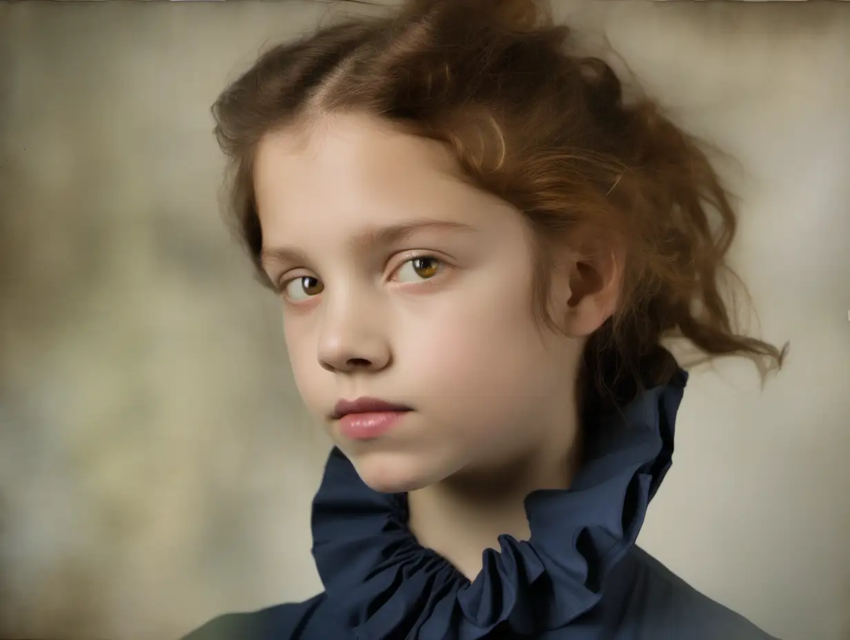 Portrait Photography Girl with Ruched Collar in Head Shots