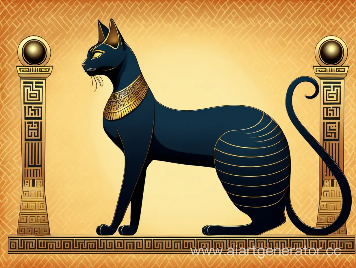 Greek-Goddess-Bastet-as-a-Majestic-Cat-Sphinx