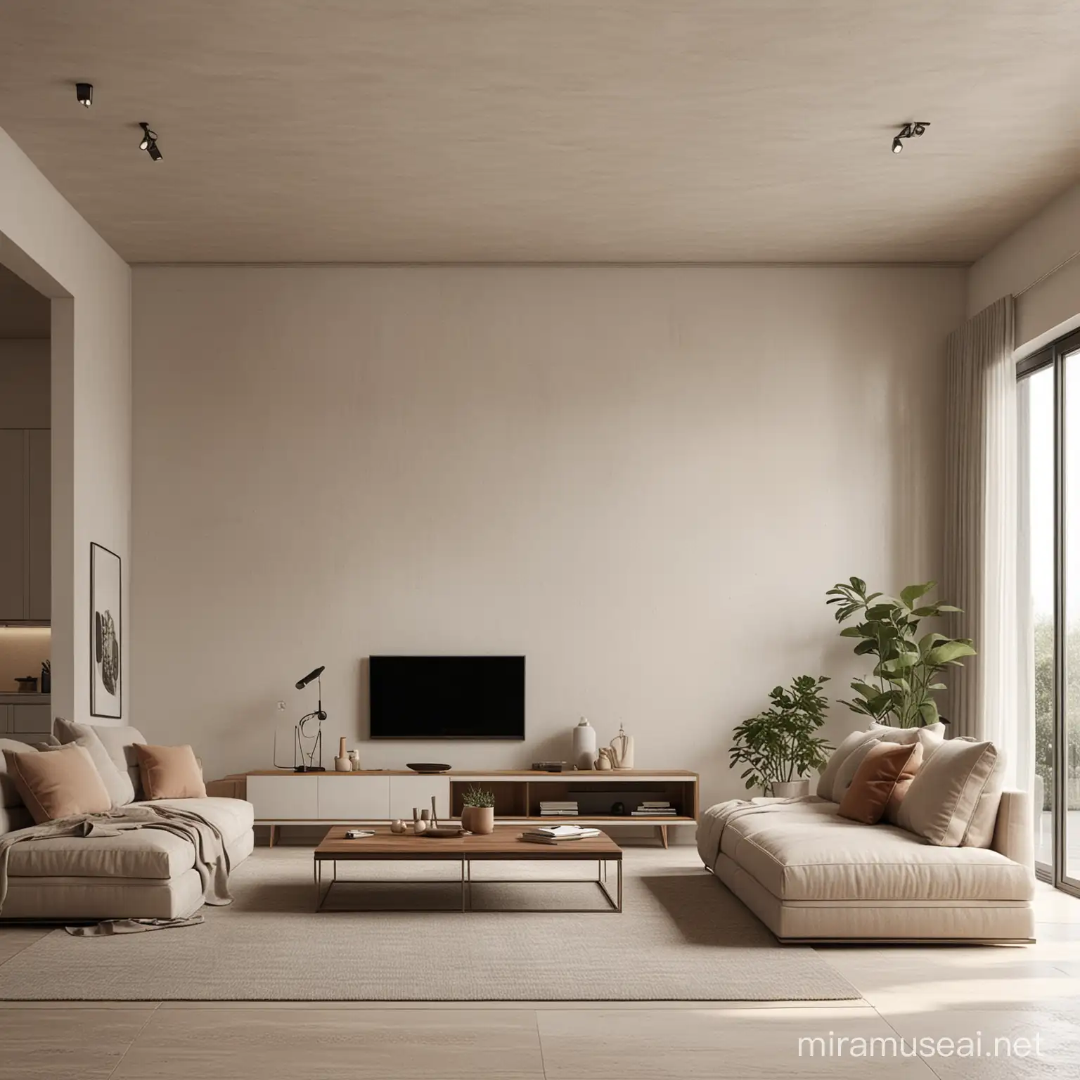 Minimalist Italianstyle Living Room Spacious and Elegant Interior Design